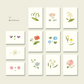 Birth Flower mini cards