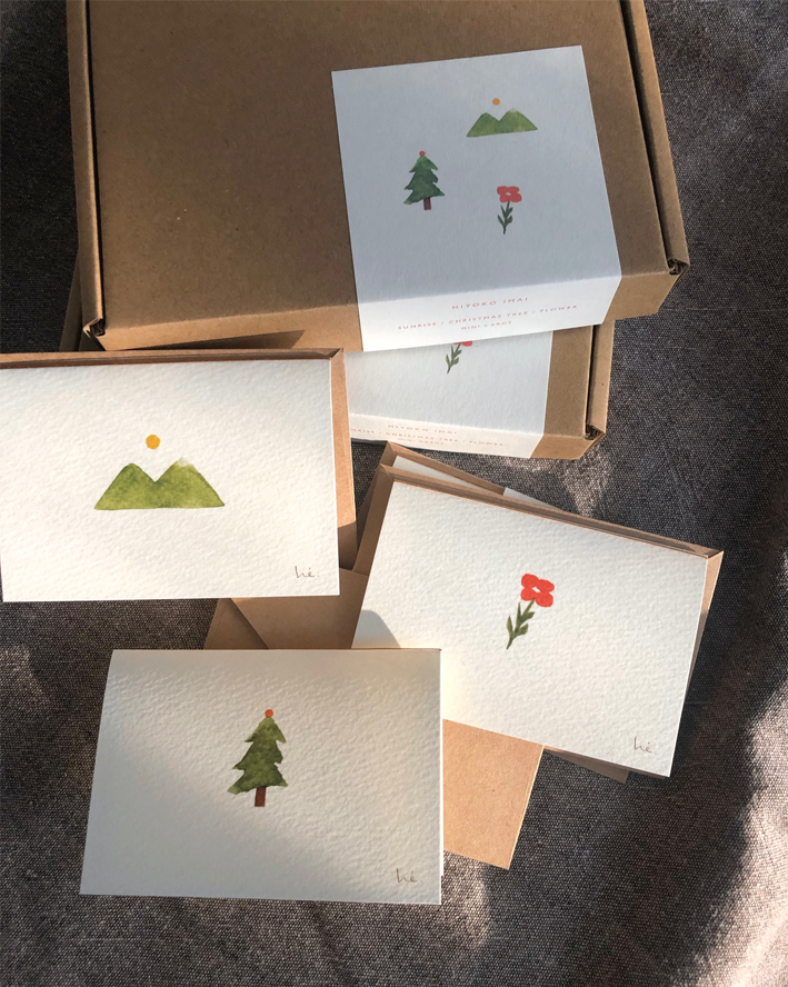mini cards / watercolor