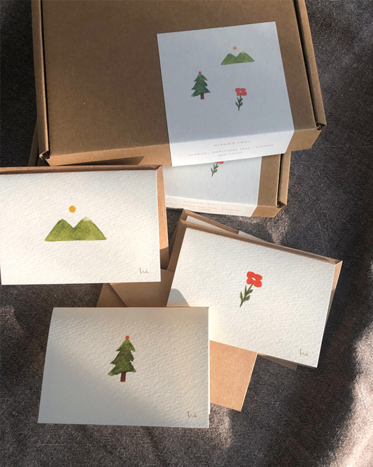 mini cards / watercolor